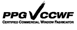 PPG CCWF CERTIFIED COMMERCIAL WINDOW FABRICATOR trademark