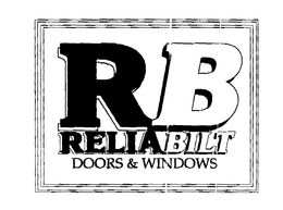 RB RELIABILT DOORS & WINDOWS trademark