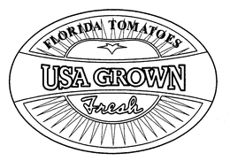 FLORIDA TOMATOES USA GROWN FRESH trademark