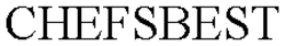 CHEFSBEST trademark