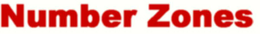 NUMBER ZONES trademark
