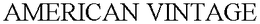 AMERICAN VINTAGE trademark