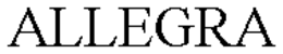 ALLEGRA trademark