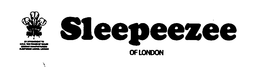SLEEPEEZEE OF LONDON BY APPOINTMENT TO H.R.H. THE PRINCE OF WALES ROYAL WARRANT OF HIS ROYAL HIGHNESS THE PRINCE OF WALES trademark