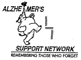ALZHE MER'S SUPPORT NETWORK REMEMBERING THOSE WHO FORGET trademark
