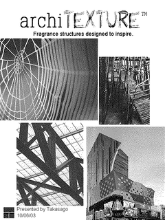 ARCHITEXTURE FRAGRANCE STRUCTURES DESIGNED TO INSPIRE. trademark
