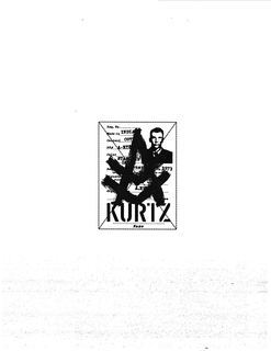 A KURTZ NAME REG. NO......... MADE IN.....INDIA CONTENT....COT RN#....A-KTZ COLOR.......1971 trademark