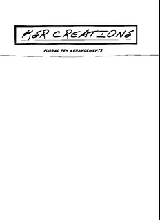 KSR CREATIONS FLORAL PEN ARRANGEMENTS trademark