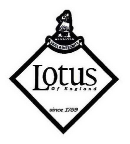 LOTUS OF ENGLAND SKILL & INTEGRITY SINCE 1759 trademark