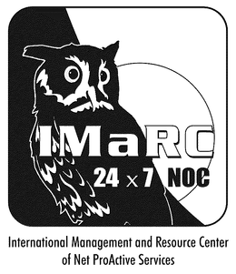 I MARC 24*7 NOC INTERNATIONAL MANAGEMENT AND RESOURCE CENTER OF NET PROACTIVE SERVICES trademark