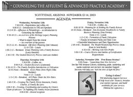 COUNSELING THE AFFLUENT & ADVANCED PRACTICE ACADEMY trademark