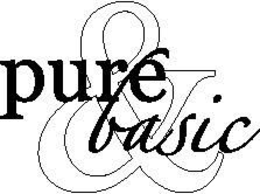 PURE & BASIC trademark
