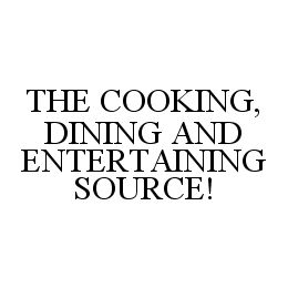 THE COOKING, DINING AND ENTERTAINING SOURCE! trademark
