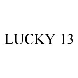 LUCKY 13 trademark