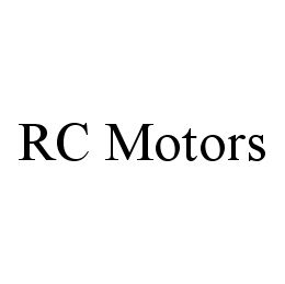 RC MOTORS trademark