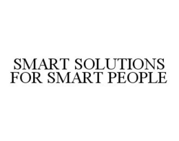 SMART SOLUTIONS FOR SMART PEOPLE trademark