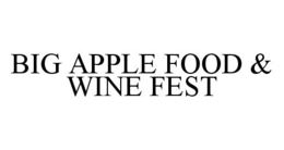 BIG APPLE FOOD & WINE FEST trademark
