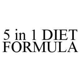 5 IN 1 DIET FORMULA trademark