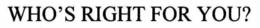 WHO'S RIGHT FOR YOU? trademark
