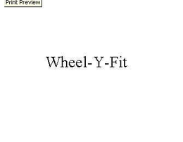 WHEEL-Y-FIT trademark
