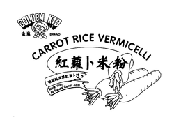 GOLDEN KID BRAND CARROT RICE VERMICELLI MADE WITH ALL NATURAL CARROT JUICE trademark