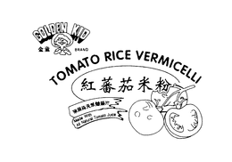 GOLDEN KID BRAND TOMATO RICE VERMICELLI MADE WITH ALL NATURAL TOMATO JUICE trademark