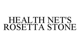 HEALTH NET'S ROSETTA STONE trademark