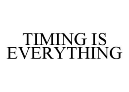 TIMING IS EVERYTHING trademark