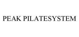 PEAK PILATESYSTEM trademark