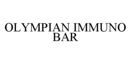 OLYMPIAN IMMUNO BAR trademark
