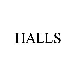 HALLS trademark