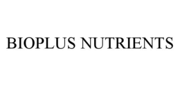 BIOPLUS NUTRIENTS trademark
