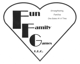 FUN FAMILY GAMES L.L.C. STRENGTHENING FAMILIES ONE GAME AT A TIME trademark