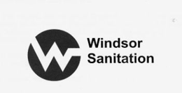 W WINDSOR SANITATION trademark