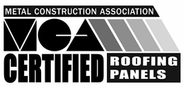 MCA CERTIFIED ROOFING PANELS trademark