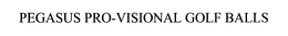 PROVISIONAL GOLF BALL trademark