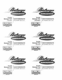 BELANGER ABRASIVES trademark