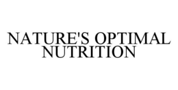 NATURE'S OPTIMAL NUTRITION trademark
