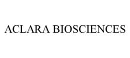 ACLARA BIOSCIENCES trademark