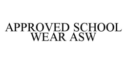 APPROVED SCHOOL WEAR ASW trademark