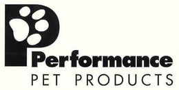 P PERFORMANCE PET PRODUCTS trademark