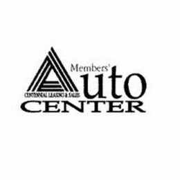 MEMBERS' AUTO CENTER CENTENNIAL LEASING & SALES trademark