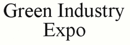 GREEN INDUSTRY EXPO trademark