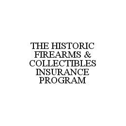 THE HISTORIC FIREARMS & COLLECTIBLES INSURANCE PROGRAM trademark