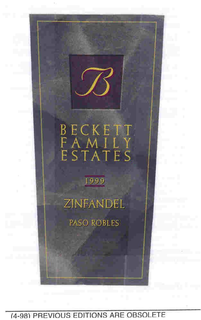 BECKETT FAMILY ESTATES trademark
