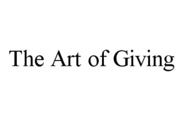 THE ART OF GIVING trademark
