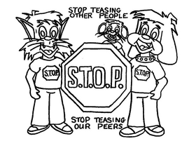 S.T.O.P. STOP TEASING OTHER PEOPLE STOP TEASING OUR PEERS trademark