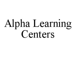 ALPHA LEARNING CENTERS trademark