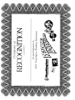 HUNTINGTON READING ADVENTURE trademark