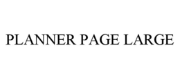 PLANNER PAGE LARGE trademark